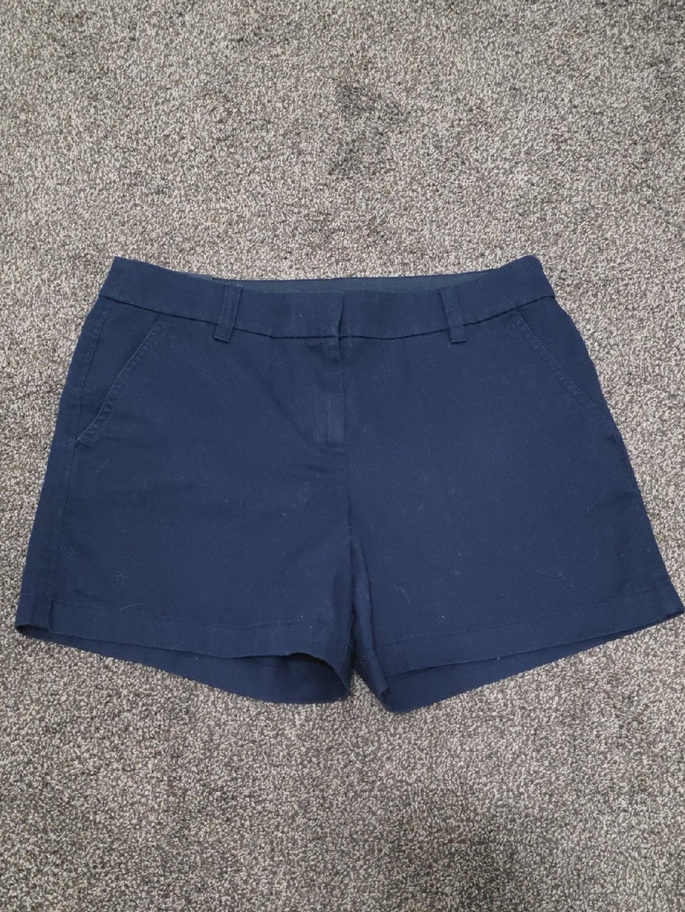 J. Crew Navy Women's Tailored 5" Cotton Shorts
